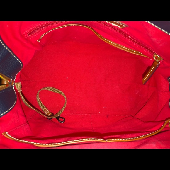 Dooney & Bourke Midnight Pebble Leather Satchel - Picture 6 of 7